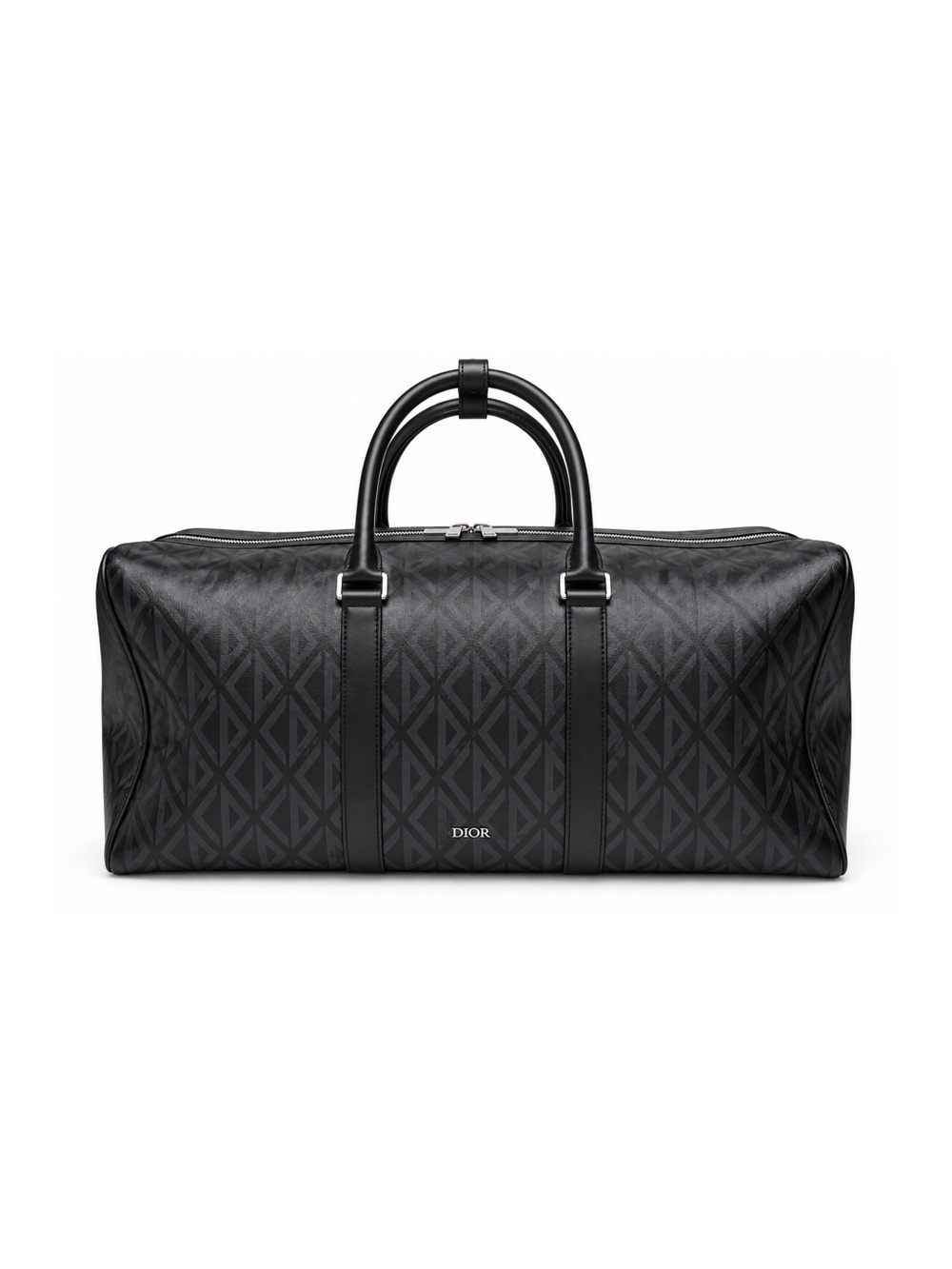 Dior CD Diamond Lingot 50 Duffle Bag Black Canvas Weekender